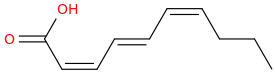2,4,6 decatrienoic acid, (z,e,z) 